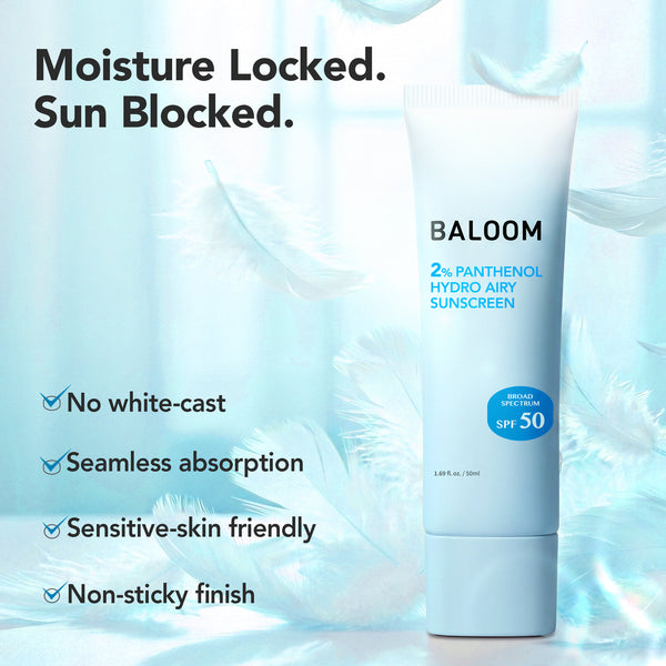 Protector solar ligero con 2% de pantenol SPF 50