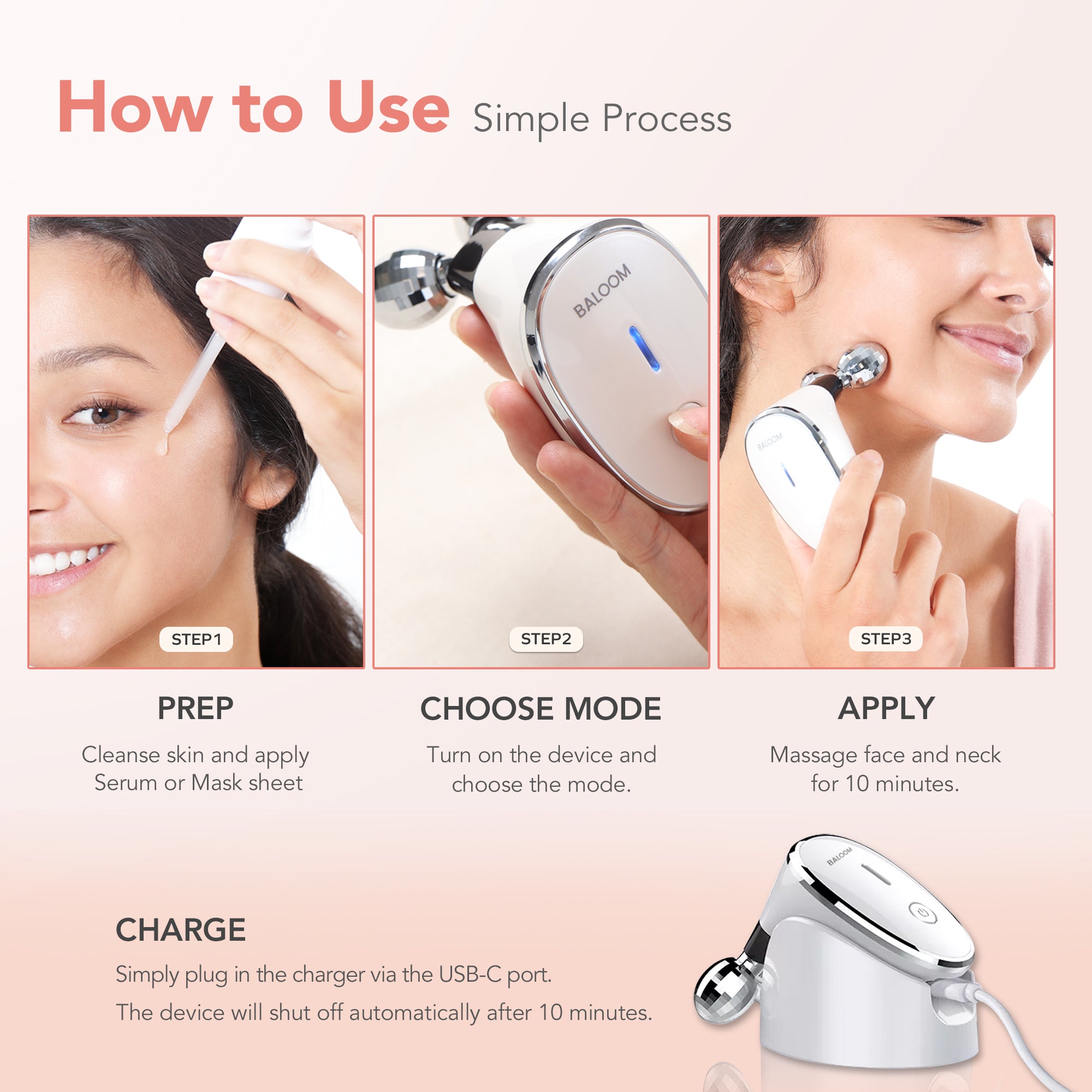 BALOOM MICROCURRENT FACE MASSAGER